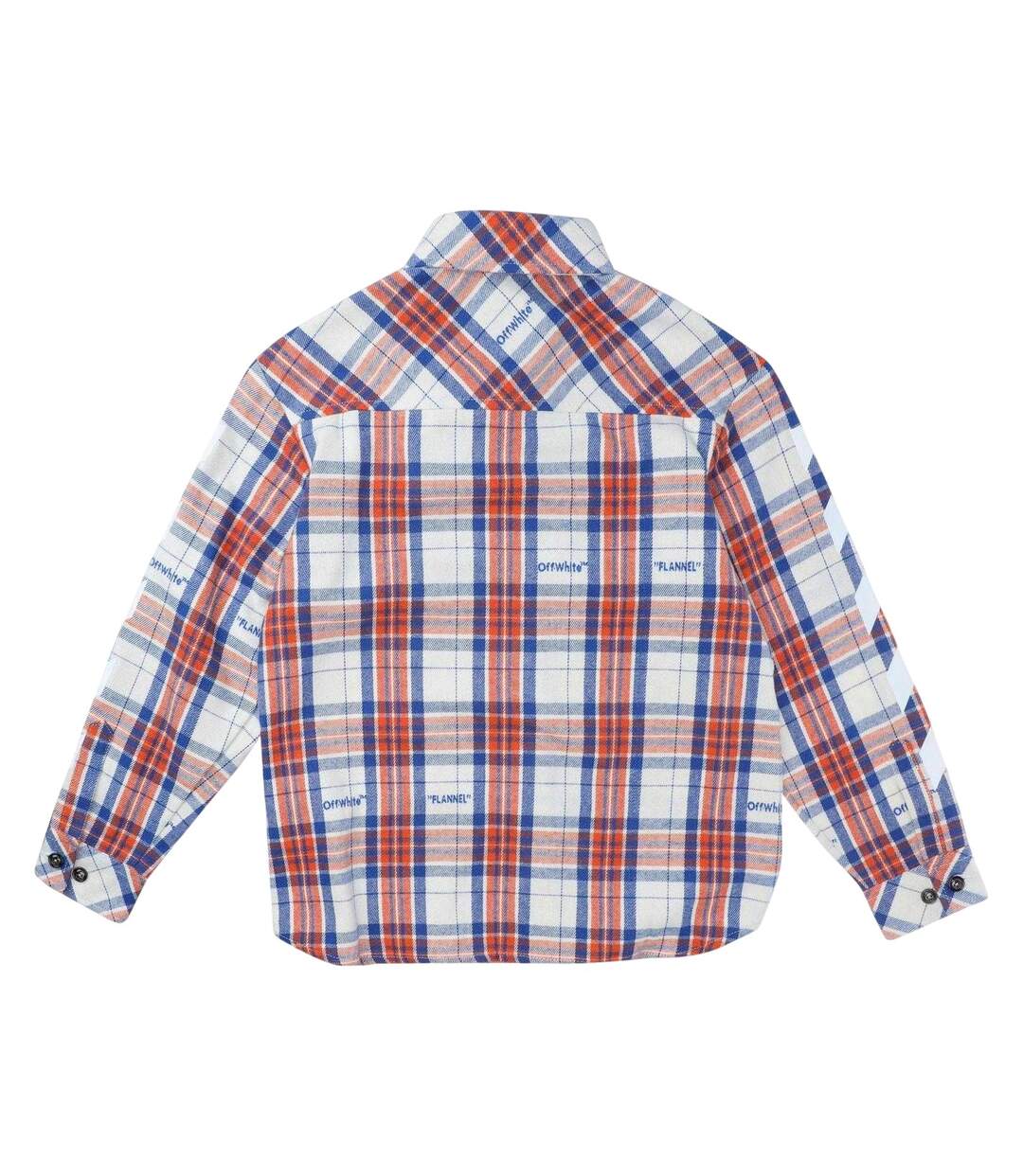 Chemise Motif/style Rayure Diagonale Femme Rouge Bleu Blanc Off White-2