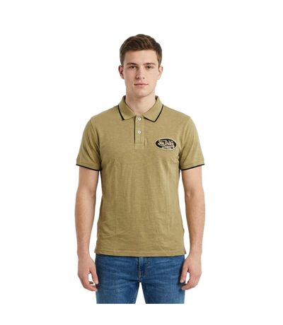 Polo homme en slub jersey avec patch et print dos Los Vondutch