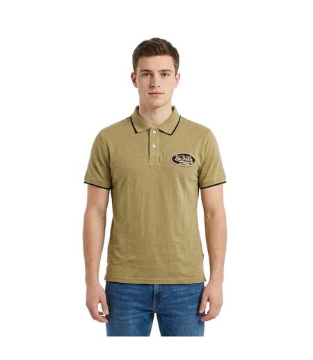 Polo homme en slub jersey avec patch et print dos Los Vondutch