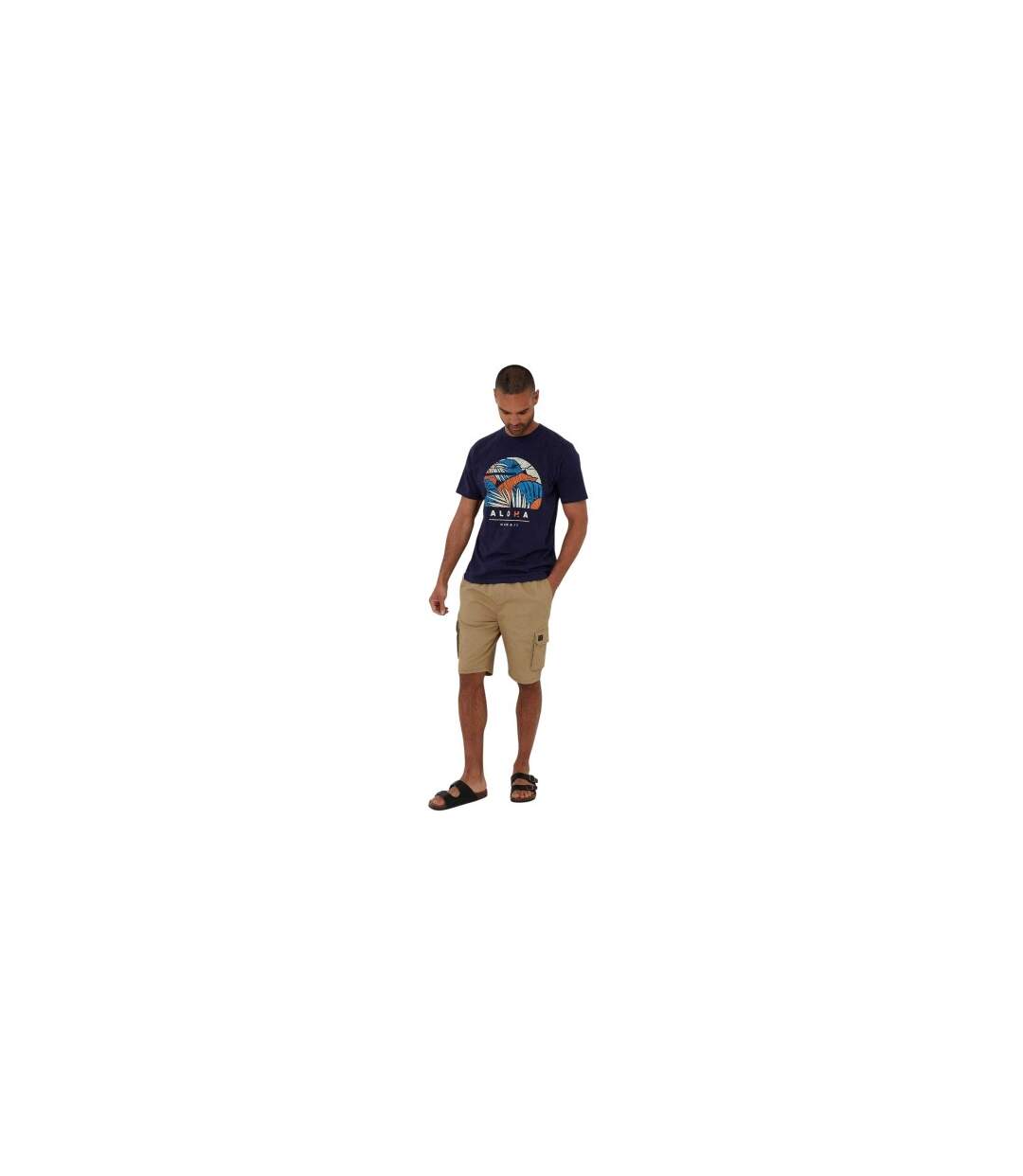 T-shirt Darwall Homme Bleu Marine Threadbare-1