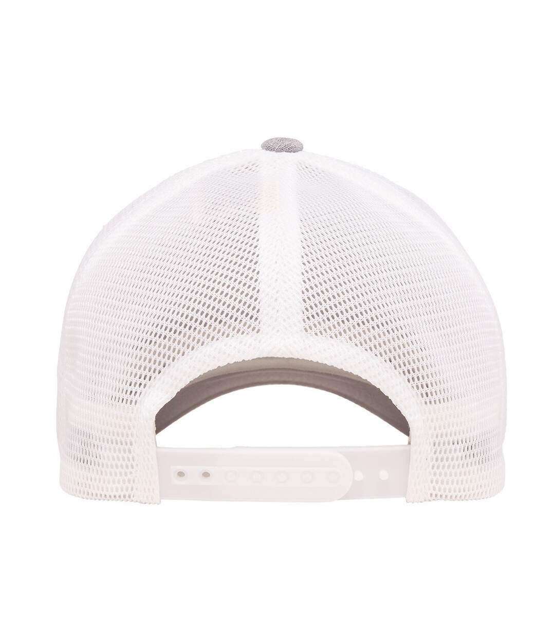 Unisex adult 110 mesh two tone cap silver/white melange Flexfit-2