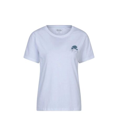 Womens/ladies Snowdon Relaxed Fit Short-sleeved T-shirt White Mountain Warehouse