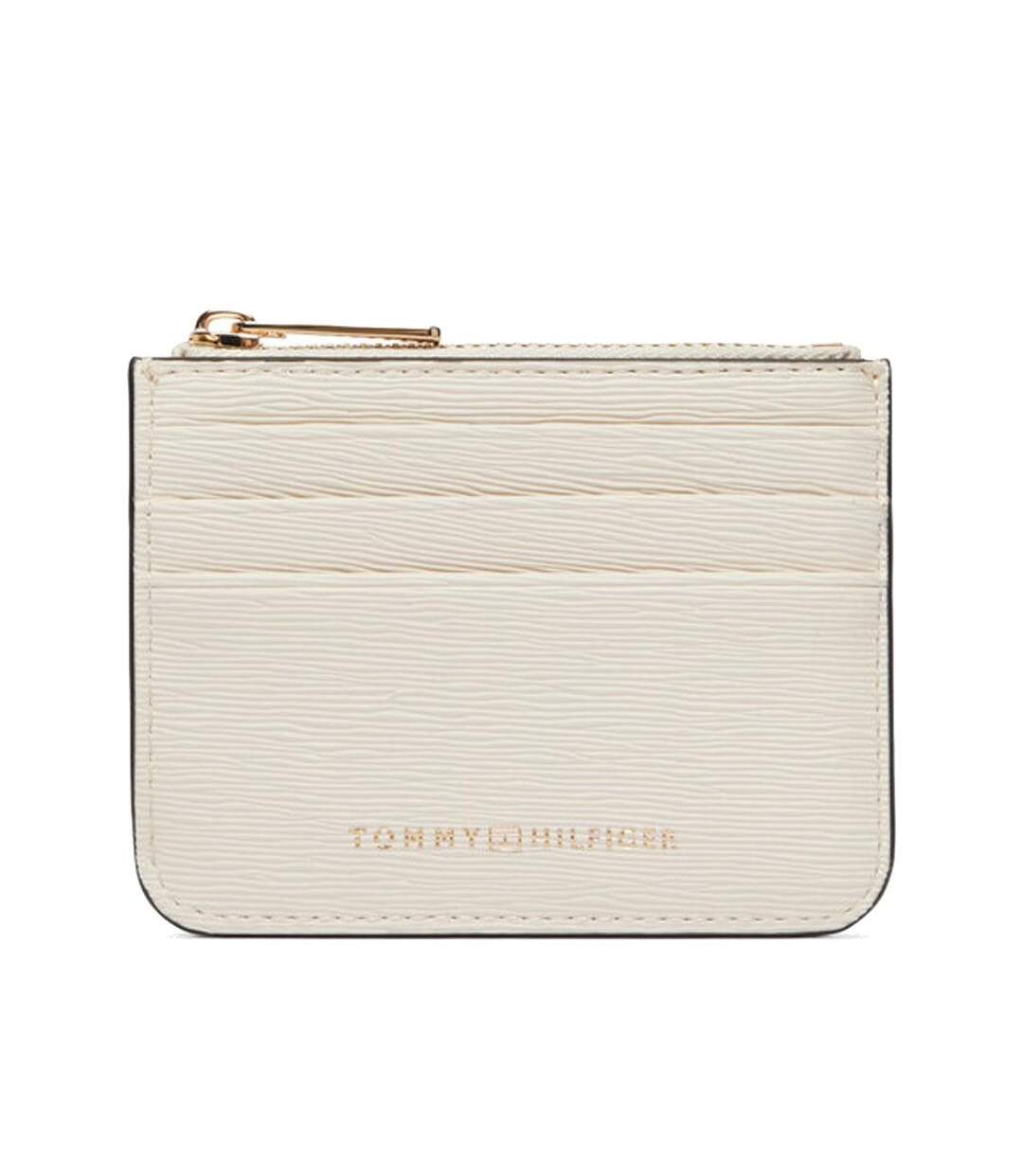 Porte carte écru femme tommy hilfiger modern cc holder-1