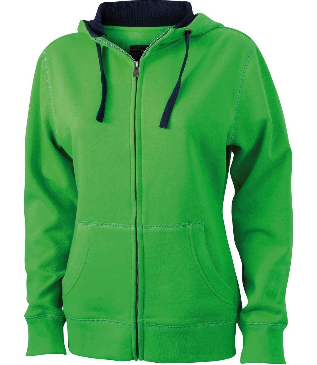 Sweat zippé à capuche femme - JN962 - vert