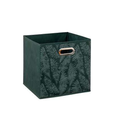 Boîte de Rangement Herbier 31x31cm Vert Foncé