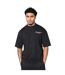 Mens Oversized T-shirt Black Tela Cruz-4