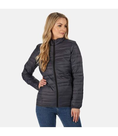 Regatta Womens/Ladies Firedown Baffled Quilted Jacket (Seal Grey) - UTRG5070