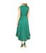 Robe Portefeuille Sans Manches Femme Vert Mela London-3