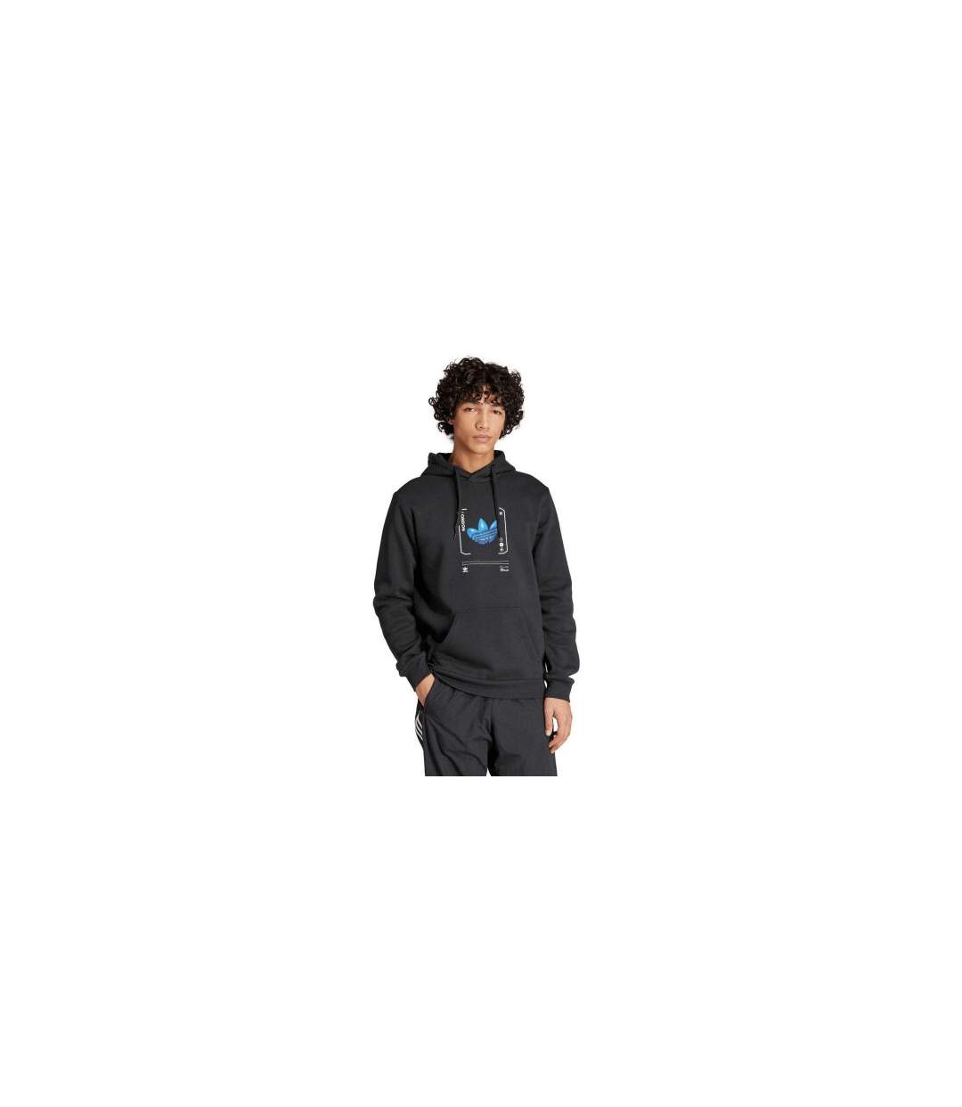 Sweat À Capuche Homme Noir Adidas-1