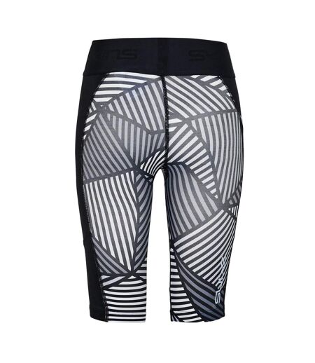 Short De Compression Series-1 Femme Blanc Noir Skins