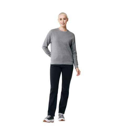 Unisex adult etosha recycled cotton lightweight sweatshirt light heather anthracite Iqoniq