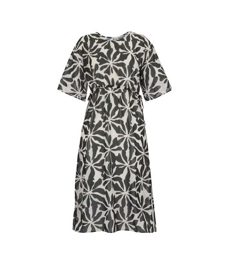 Caftan Motif/style Floral Abstrait Avorno Femme Noir Blanc Regatta