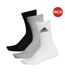 Lot De 3  Chaussettes Motif/style Logo Femme Gris Chiné Adidas-1