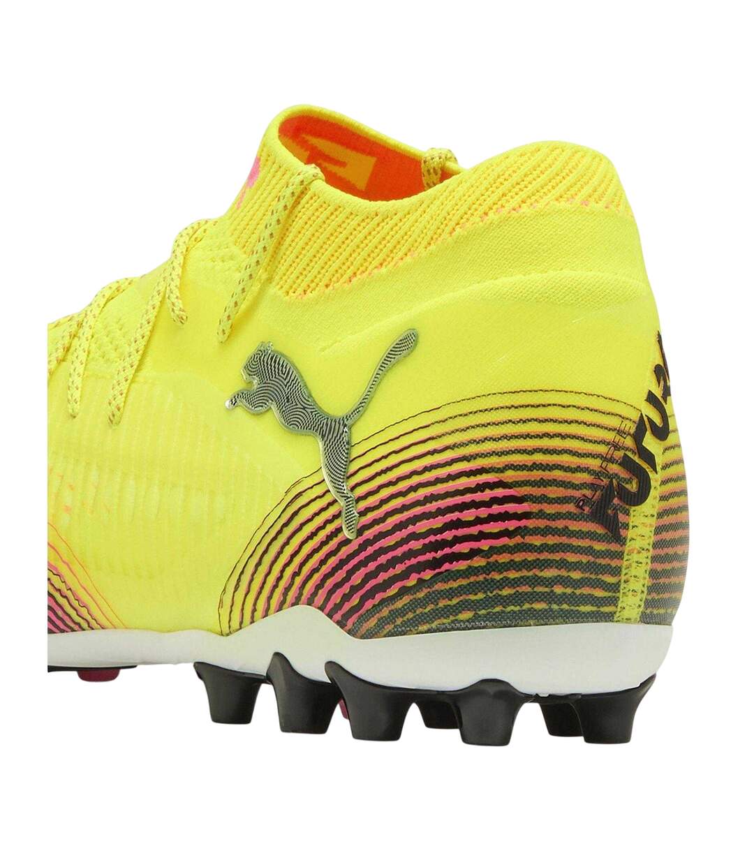 Mens Future 8 Ultimate Lace Up Firm Ground Football Boots Yellow Puma-2