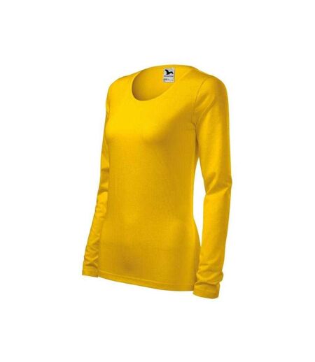 T-shirt Manches Longues Femme Jaune Malfini