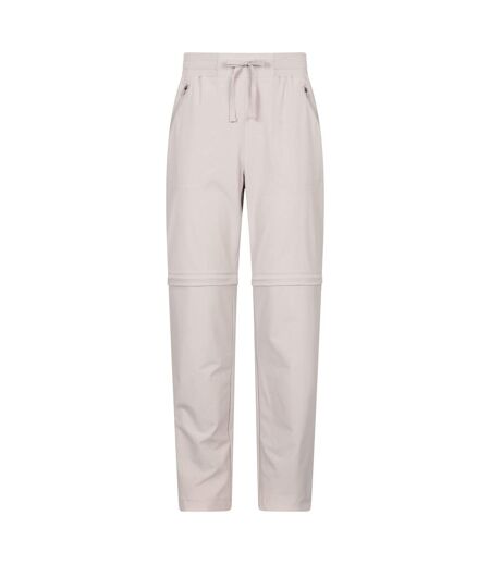 Womens/ladies explorer zip-off trousers beige Mountain Warehouse