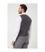 Burton Mens Herringbone Double-Breasted Tailored Vest (Gray)