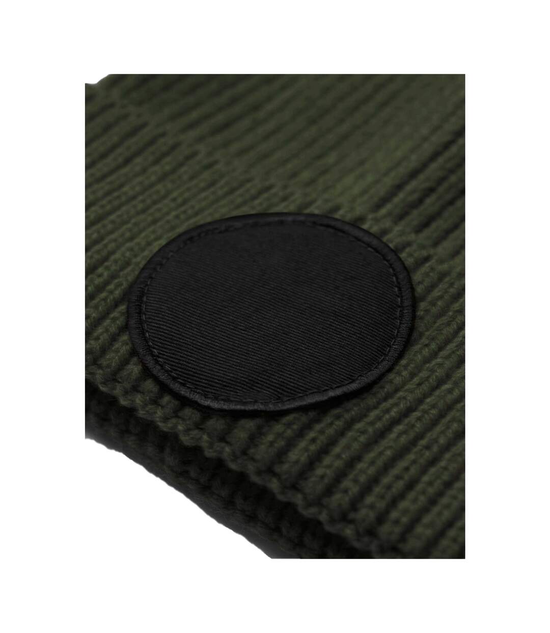 Bonnet Fashion Adulte Vert Olive Noir Beechfield-3