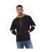 Mens Sullivan 20 Oversized Drawstring Hoodie Black Boss-2