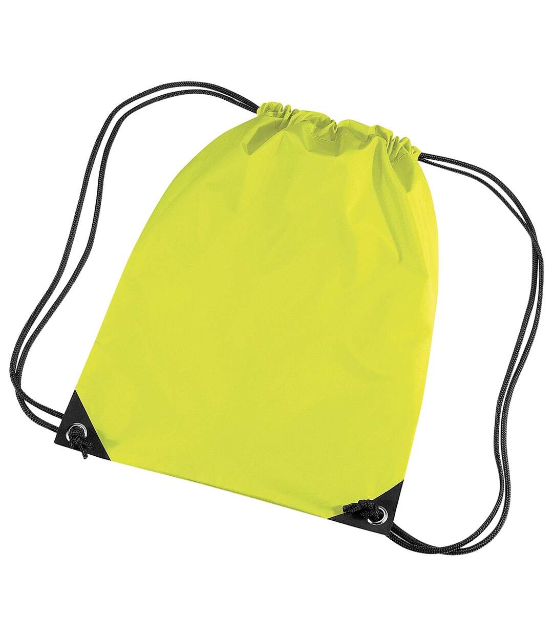 Sac de gym 11 litres taille unique jaune fluo Bagbase-1