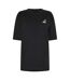 Womens/ladies Logo Oversized T-shirt Black Kangol-1