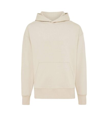 Unisex adult yoho recycled cotton relaxed fit hoodie natural raw Iqoniq