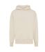 Unisex adult yoho recycled cotton relaxed fit hoodie natural raw Iqoniq-1