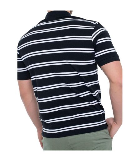 Polo Motif/style À Rayures Homme Noir Guess