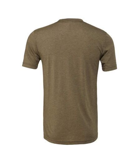 Canvas Triblend T-shirt À Manches Courtes Homme Vert Sombre Bella + Canvas