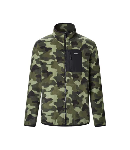 Veste Polaire Motif/style Camouflage Frankie Homme Kaki Foncé Regatta