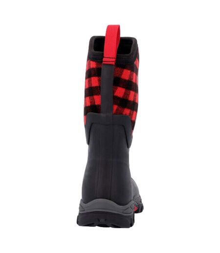 Bottes De Pluie Arctic Sport Femme Noir Rouge Footsure