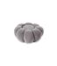Pouf Design Fleur Bouclette 61cm Gris-3