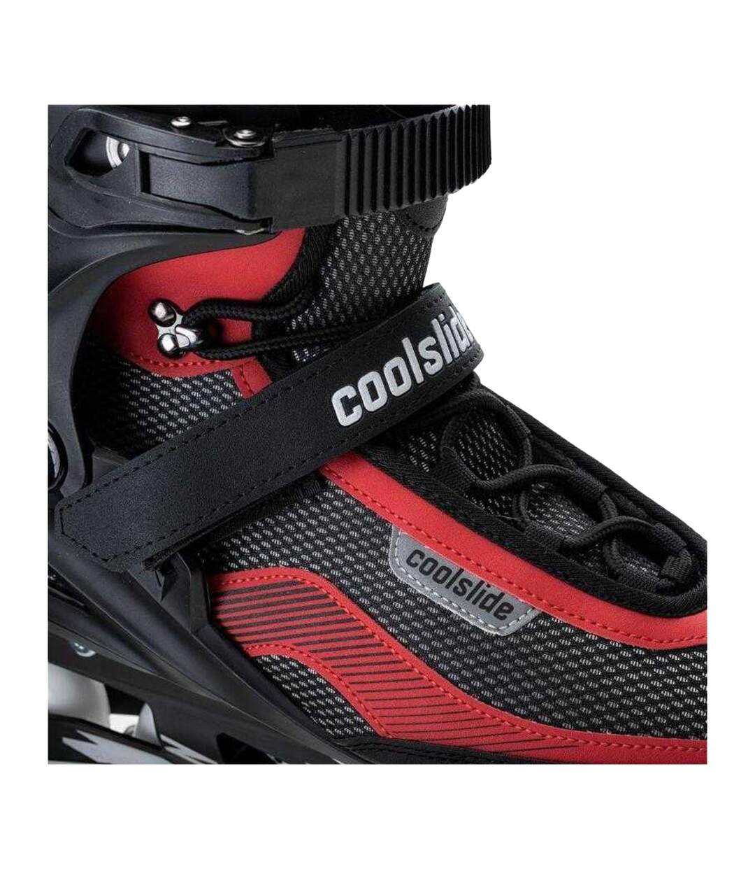 Patins À Roulettes Alignées Roma Adulte 43 Fr Noir Rouge Coolside-4
