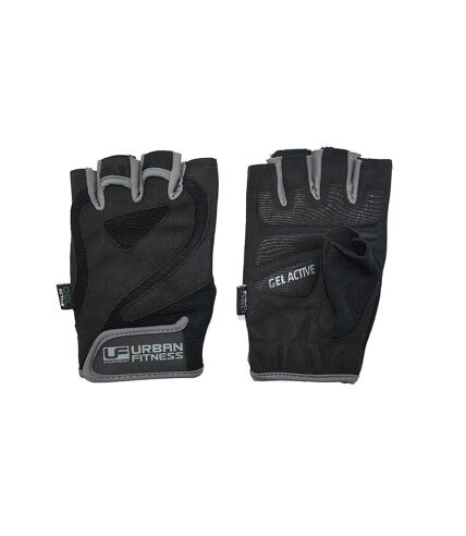 Urban Fitness Equipment Unisex Adult Pro Gel Training Glove (Black/Gray)