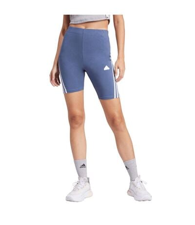 Short De Motard Style 3 Rayures Future Icons Femme Bleu Adidas