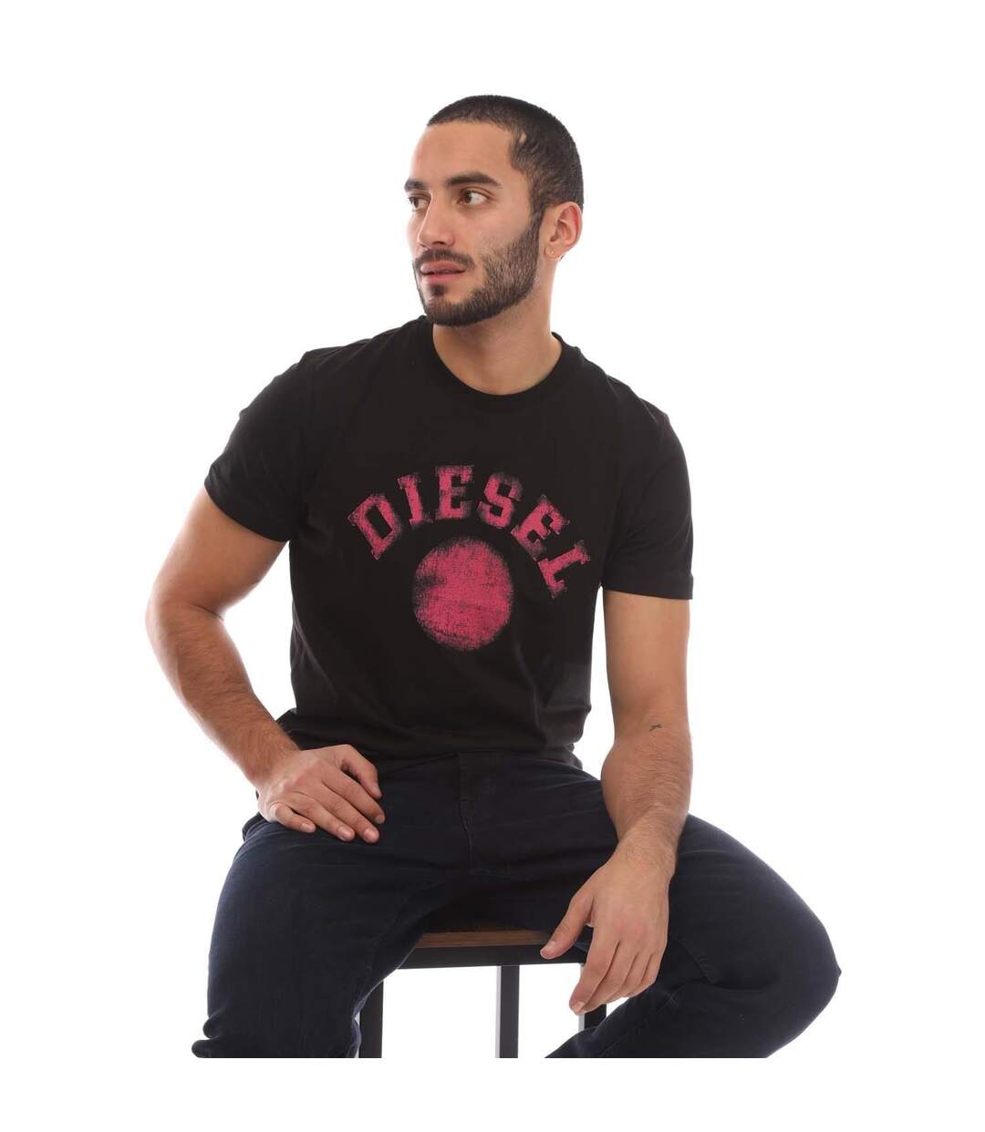 T-shirt T-diegor 9-f Homme Noir Diesel-1
