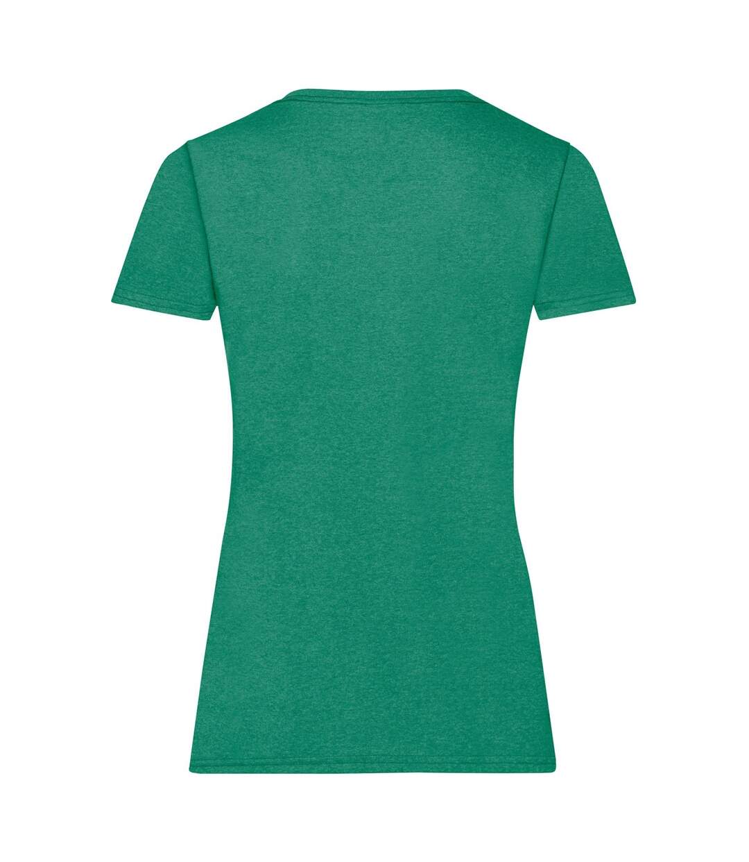 T-shirt manches courtes femme vert chiné Fruit of the Loom