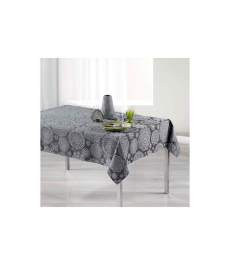 Nappe Rectangulaire Rose des Vents 140x300cm Anthracite