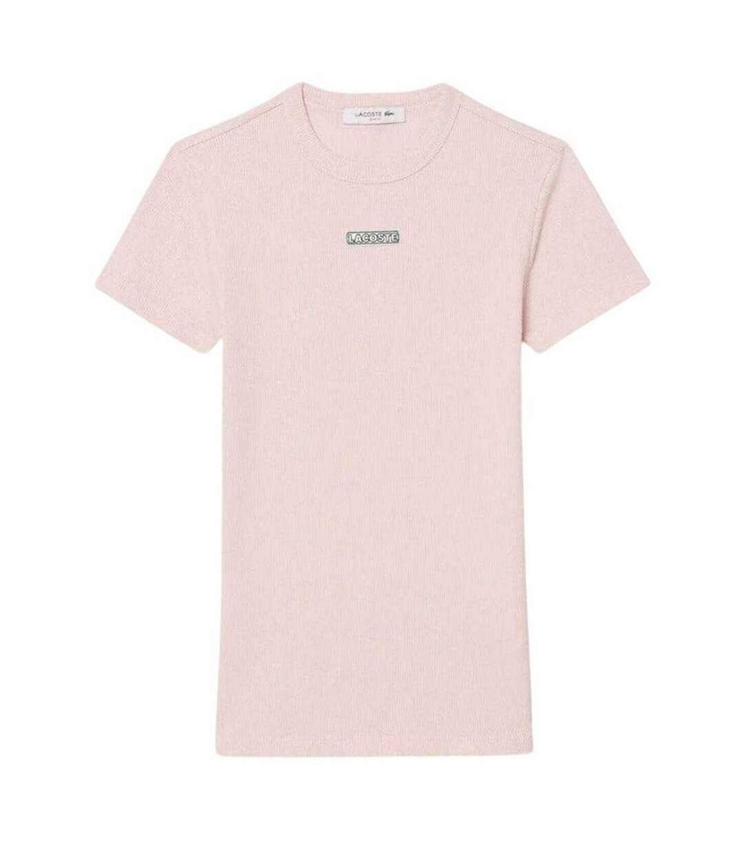 T-shirt Femme Rose Lacoste-1
