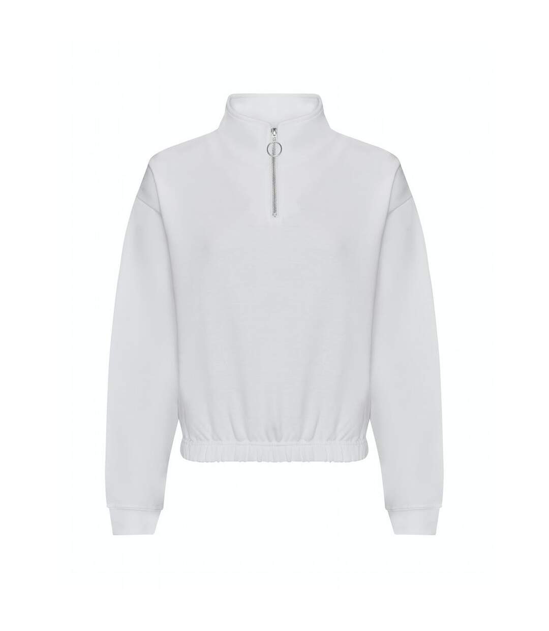 Awdis Womens/Ladies Just Hoods Crop Sweatshirt (Arctic White)