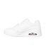 Womens/ladies Goldcrown Glitter Heart Trainers White Gold Skechers-2