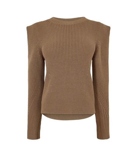 Pull Manches Longues Femme Marron Boss