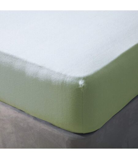 Belledorm Brushed Cotton Extra Deep Fitted Sheet (Green Apple)