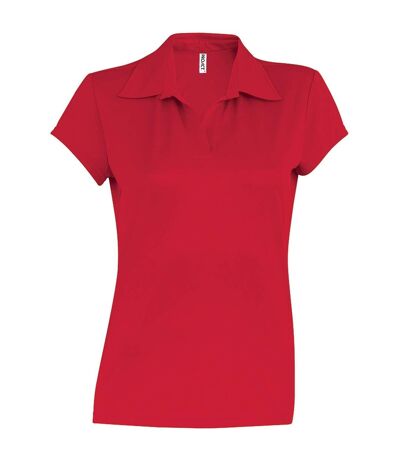 Kariban Proact Womens/Ladies Short Sleeve Performance Polo Shirt (Red)