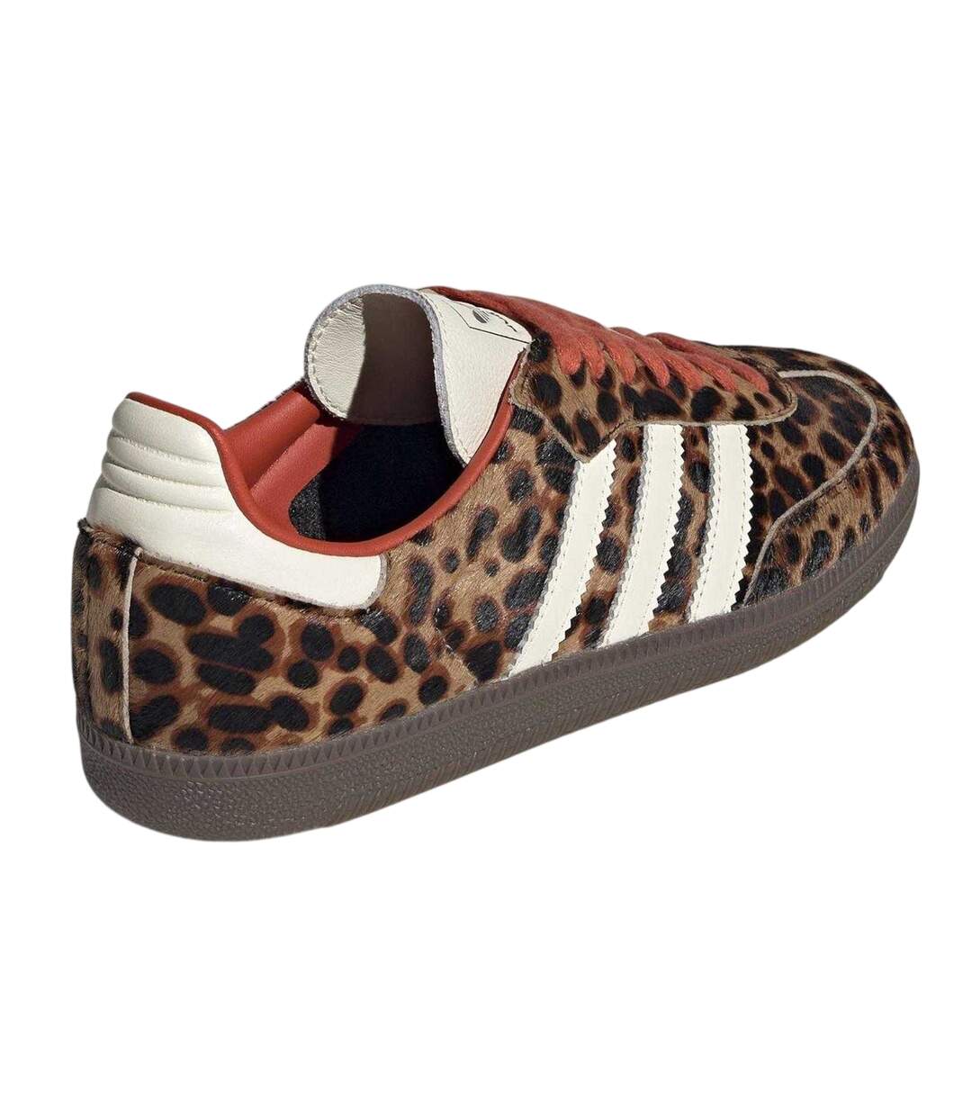 Baskets Motif/style Imprimé Léopard Samba Femme Marron Blanc Adidas-2