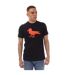 T-shirt Style Imprimé Cali Crown Homme Noir Modern Amusement-2