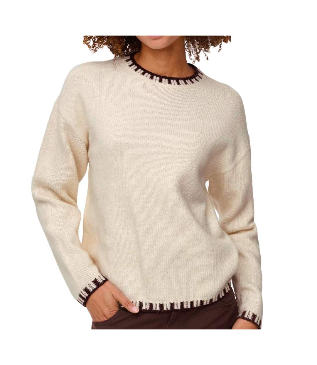 Pull beige femme jdy silja-1