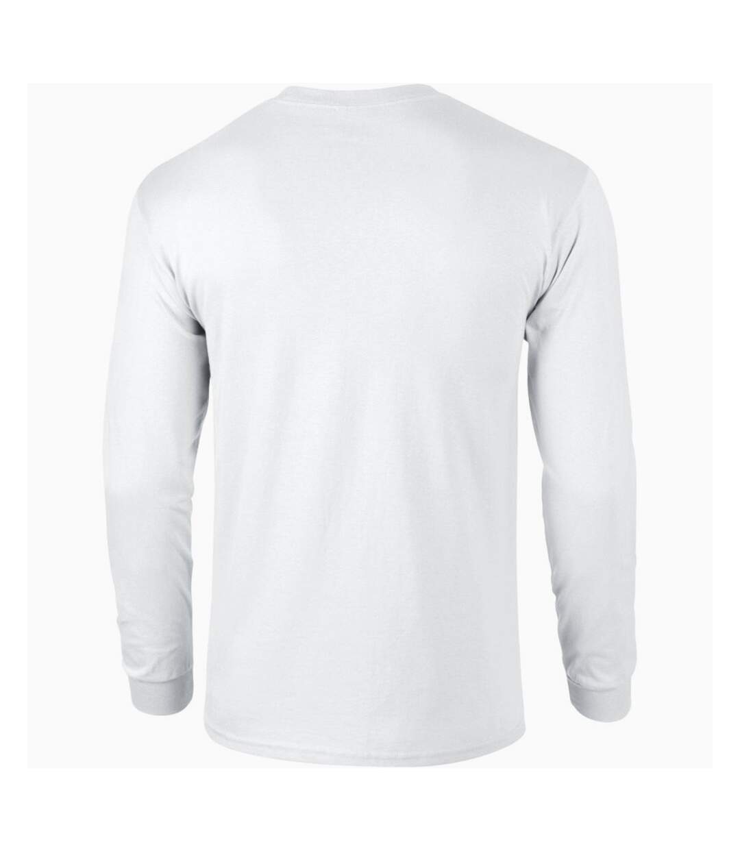 T-shirt uni à manches longues  pour homme blanc Gildan