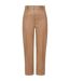 Womens/ladies Leather Trousers Camel Little Mistress-2