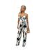 Womens/ladies Polyester Jumpsuit Multicoloured AX Paris-2